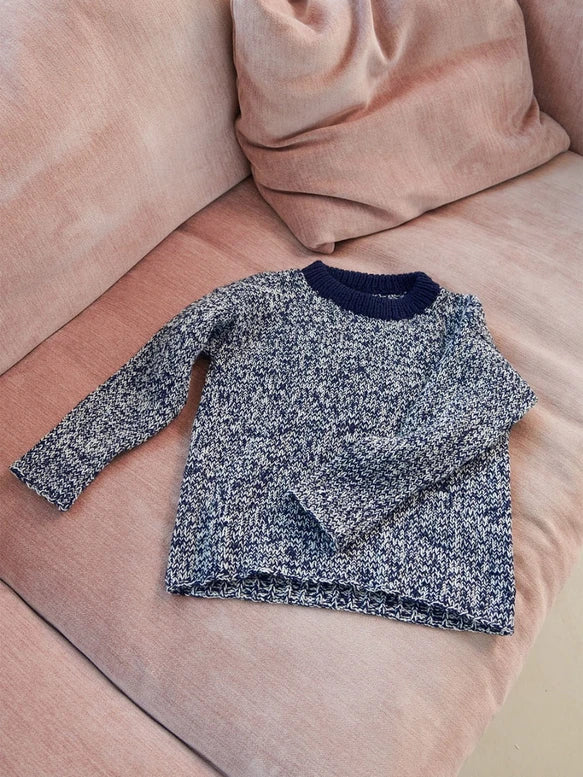 Sandnes Strikkeopskrift 2401 NR. 4 - Finnick Sweater Junior