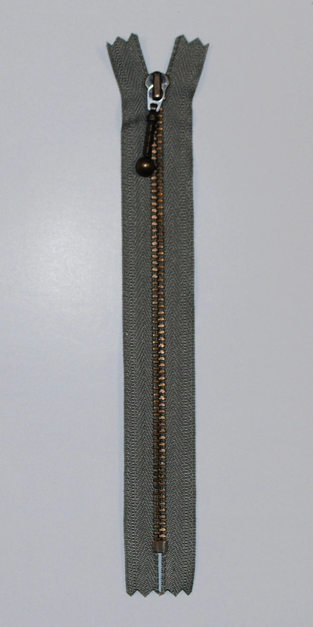 Lynlås - 23 cm - Grå