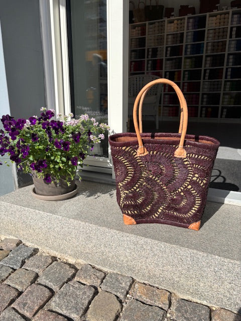 Kurvetaske - Hæklet forstykke - Medium