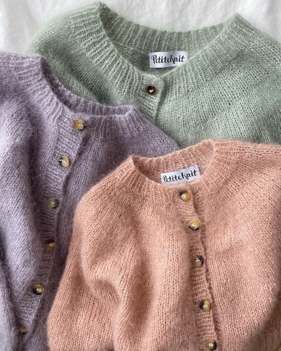 PetiteKnit - Novice Cardigan - Mohair Edition