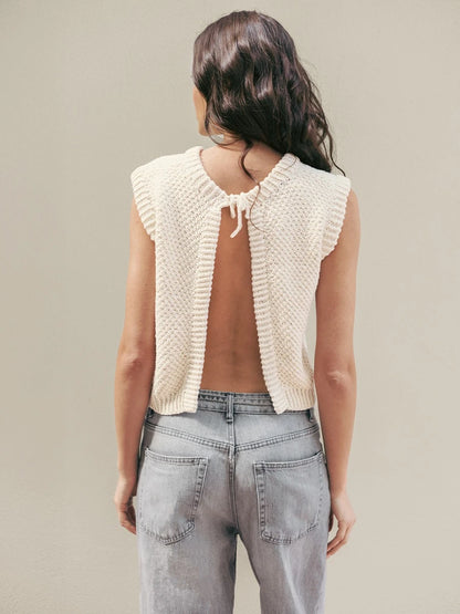 Sandnes Strikkeopskrift 2504 NR. 01 - Rose Top