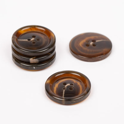 Knapper - Horn teak - 25 mm