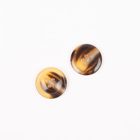 Knapper - Horn karamel - 18 mm