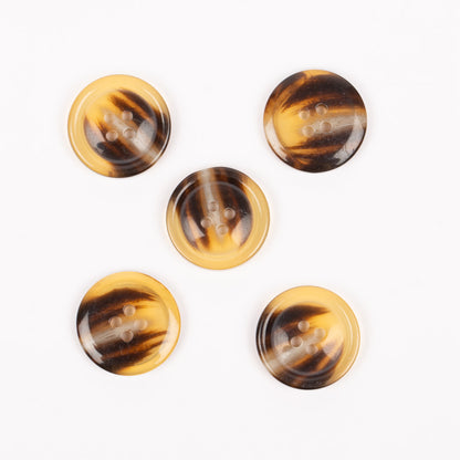 Knapper - Horn karamel - 18 mm