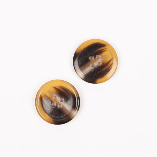 Knapper - Horn karamel - 23 mm