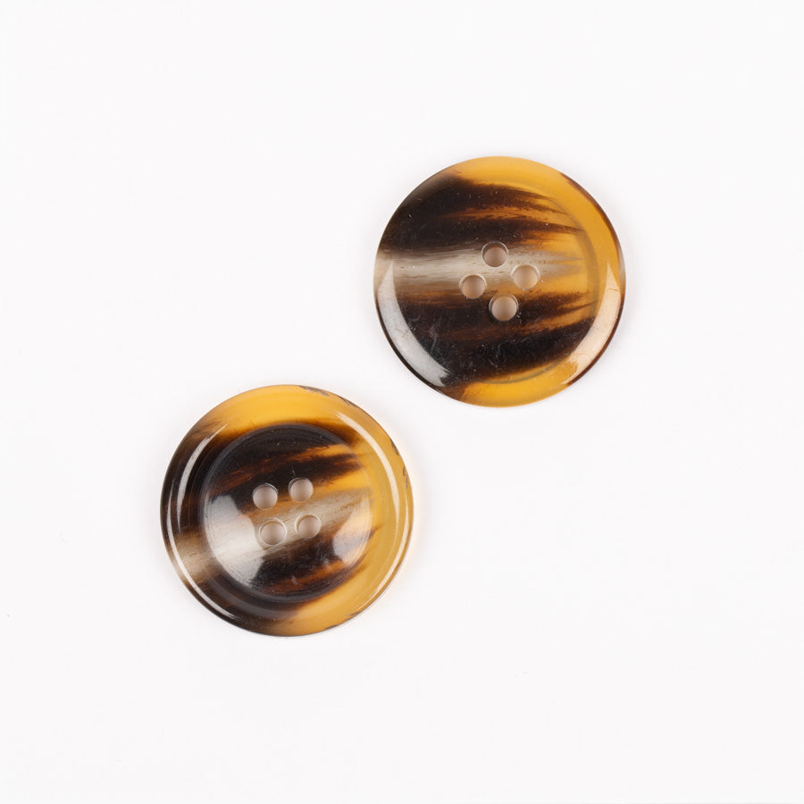 Knapper - Horn karamel - 25 mm