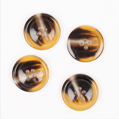 Knapper - Horn karamel - 25 mm