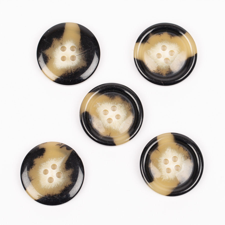 Knapper - Horn mokka - 23 mm