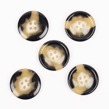 Knapper - Horn mokka - 23 mm