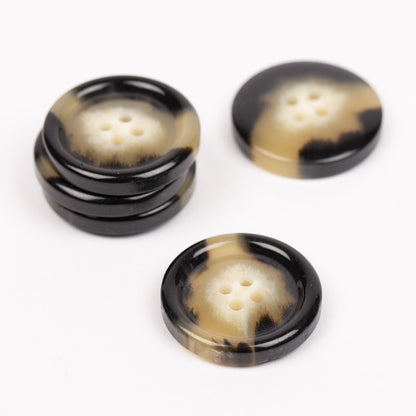 Knapper - Horn mokka - 23 mm