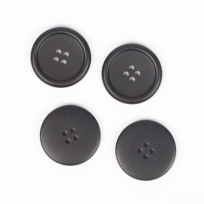 Knapper - Sort mat - 23 mm