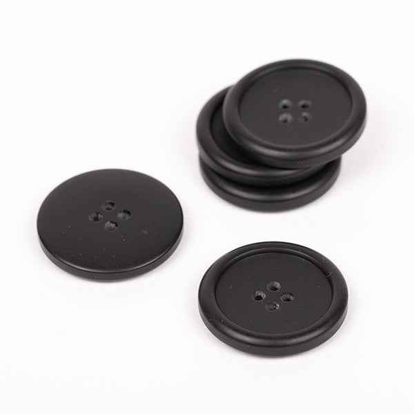 Knapper - Sort mat - 23 mm