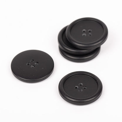 Knapper - Sort mat - 23 mm