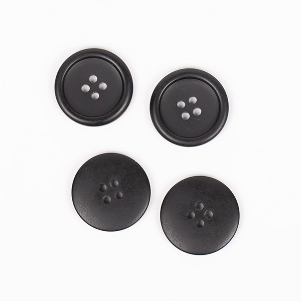 Knapper - Sort mat - 20 mm