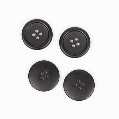 Knapper - Sort mat - 20 mm