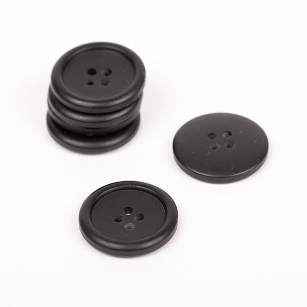 Knapper - Sort mat - 20 mm
