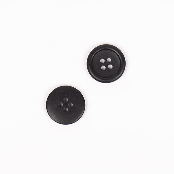 Knapper - Sort mat - 18 mm