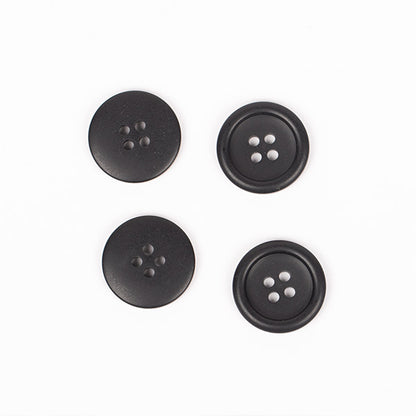 Knapper - Sort mat - 18 mm