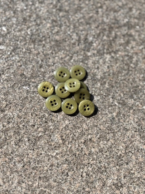 Knapper - Oliven Grøn - 18 mm