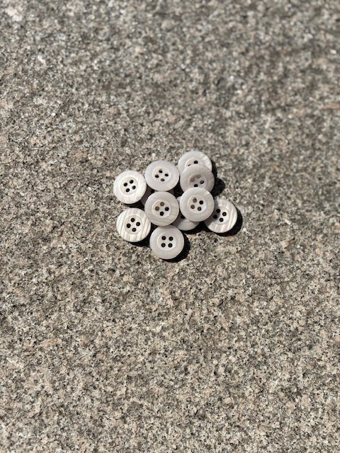 Knapper - Lys grå - 18 mm