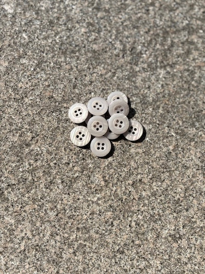 Knapper - Lys grå - 18 mm