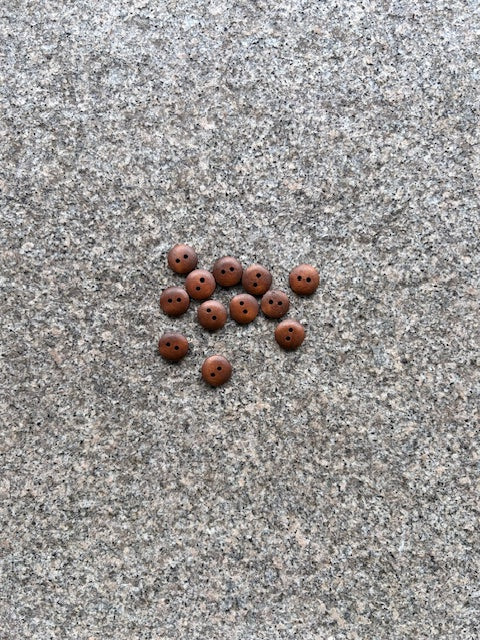 Knapper - Træ mørk - 13 mm