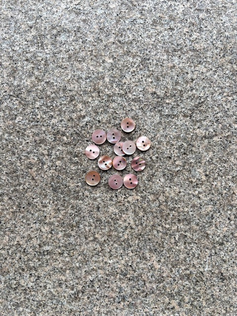 Knapper - perlemor - 13 mm