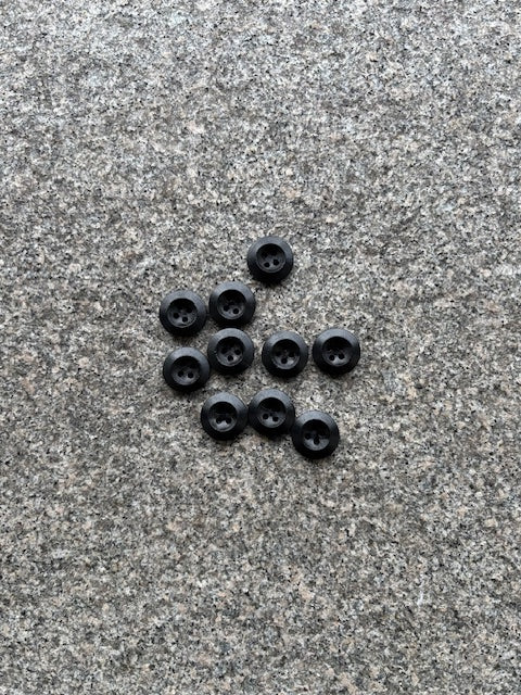 Knapper - Træ sort - 18 mm
