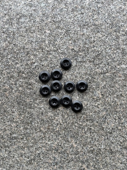Knapper - Træ sort - 18 mm