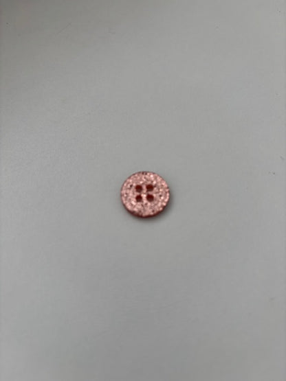 Knapper - Lyserød glimmer - 15 mm