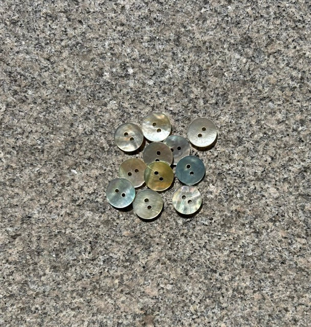 Knapper - Perlemor - 15 mm