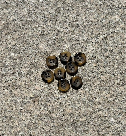 Knapper - Horn karamel - 15 mm