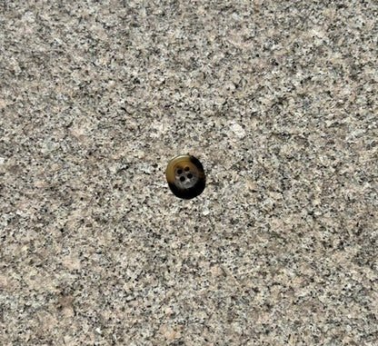 Knapper - Horn karamel - 15 mm