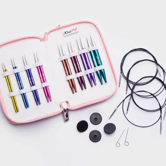 KnitPro Zing - Special sæt - Udskiftelig rundpinde - Kort 10 cm