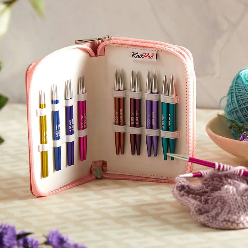 KnitPro Zing - Special sæt - Udskiftelig rundpinde - Kort 10 cm