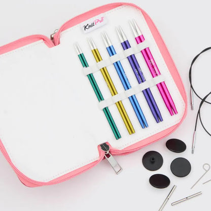KnitPro Zing - Starter sæt - Udskiftelig rundpinde - Lang 13 cm