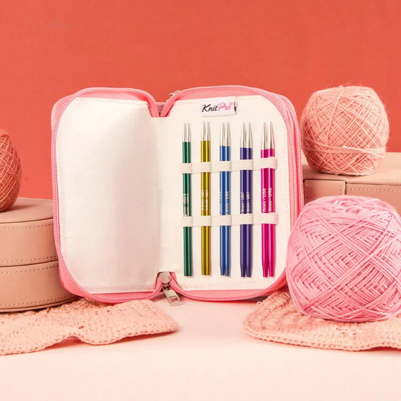 KnitPro Zing - Starter sæt - Udskiftelig rundpinde - Lang 13 cm